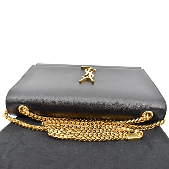 YVES SAINT LAURENT Kate Leather Shoulder Bag Black - Picture 4 of 12